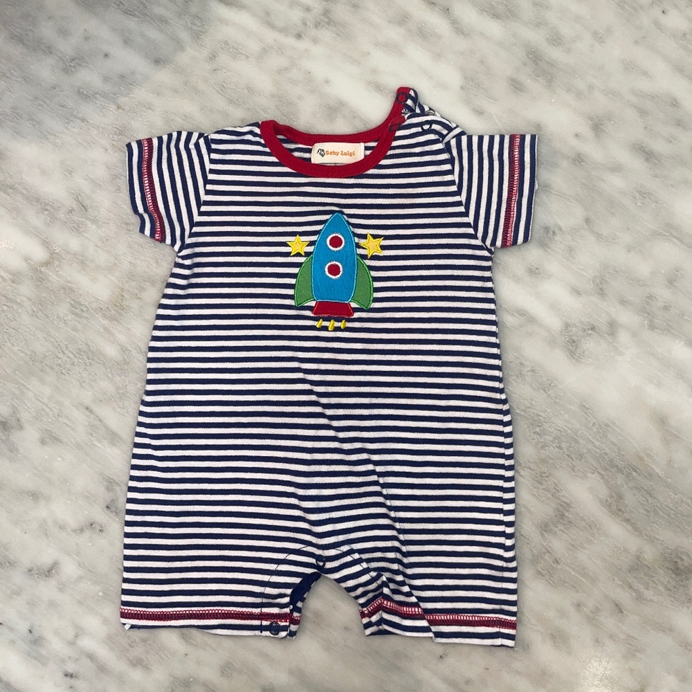 Baby boy rocket onesie size 9m